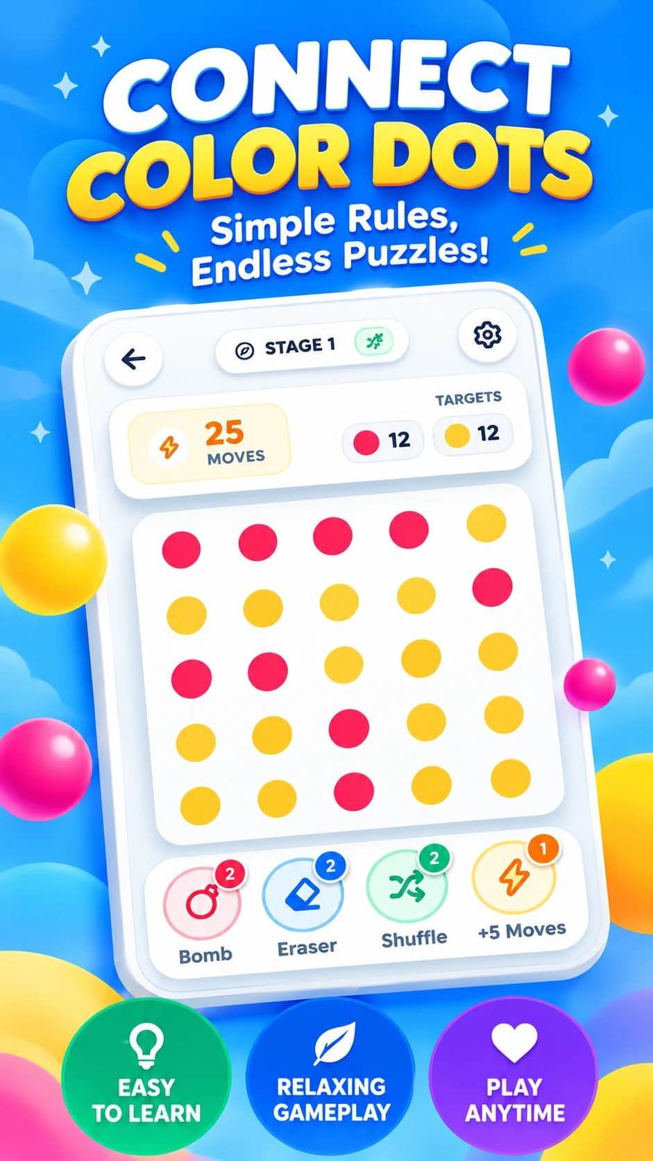 Simple rules and endless puzzle play